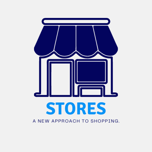 Light Gray and Blue Modern Grocery Store Logo